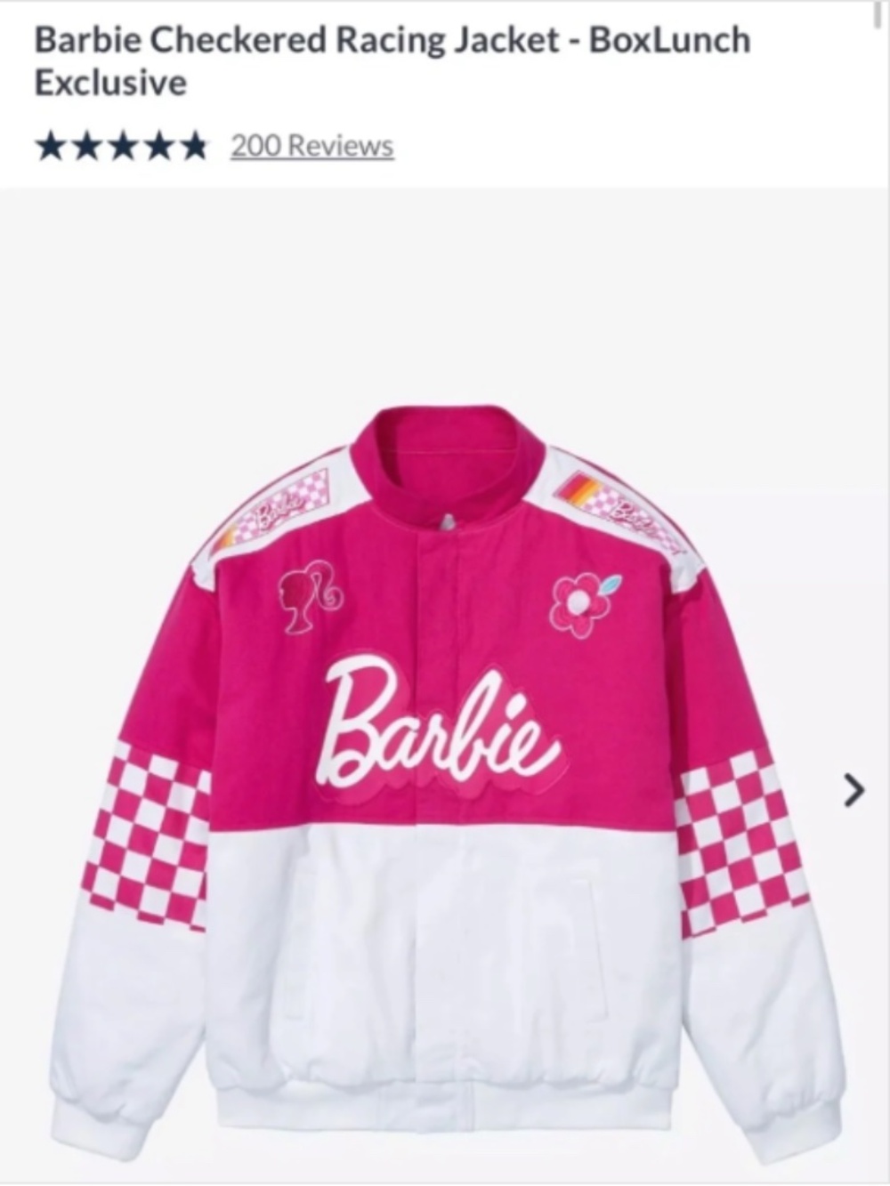Barbie Checkered Racing Jacket - BoxLunch Exclusive